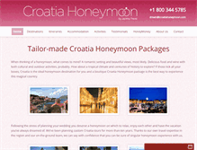Tablet Screenshot of croatiahoneymoon.com